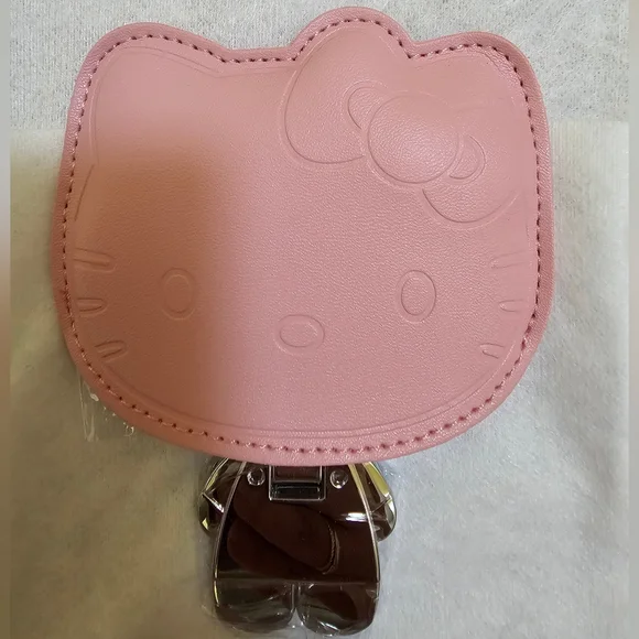 Hello Kitty, pocket mirror with pink cover